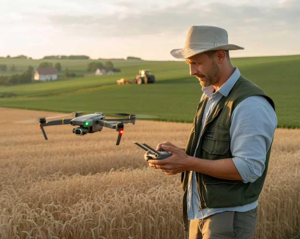 monitoraggio con droni delle coltivazioni