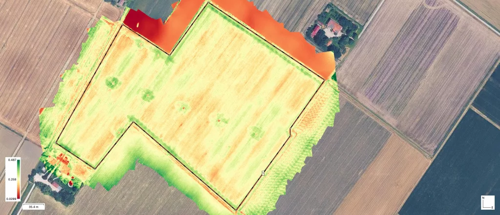 mappa di vigore NDRE grano