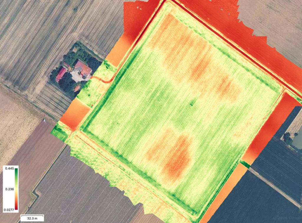 mappa di vigore per agricoltura di precisione