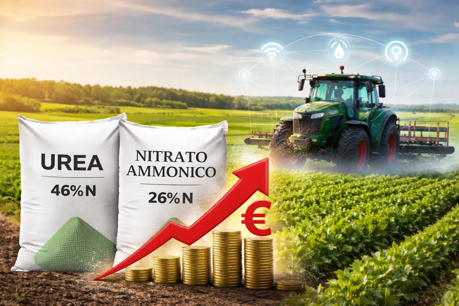 Aumento prezzi dei fertilizzanti: perché stanno salendo e come l’agricoltura di precisione può ridurre realmente i costi